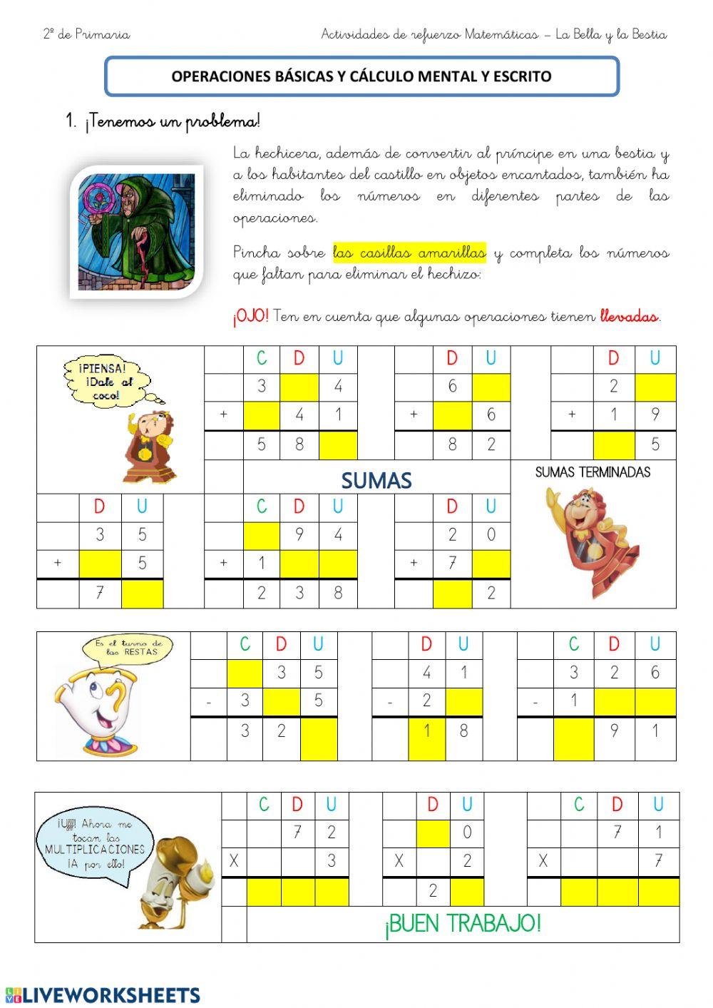 Operaciones básicas y cálculo mental