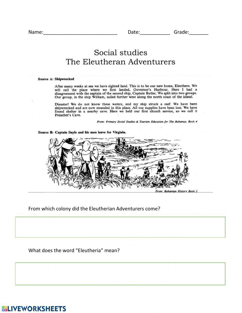 BJC Past Paper Eleutheran Adventurers