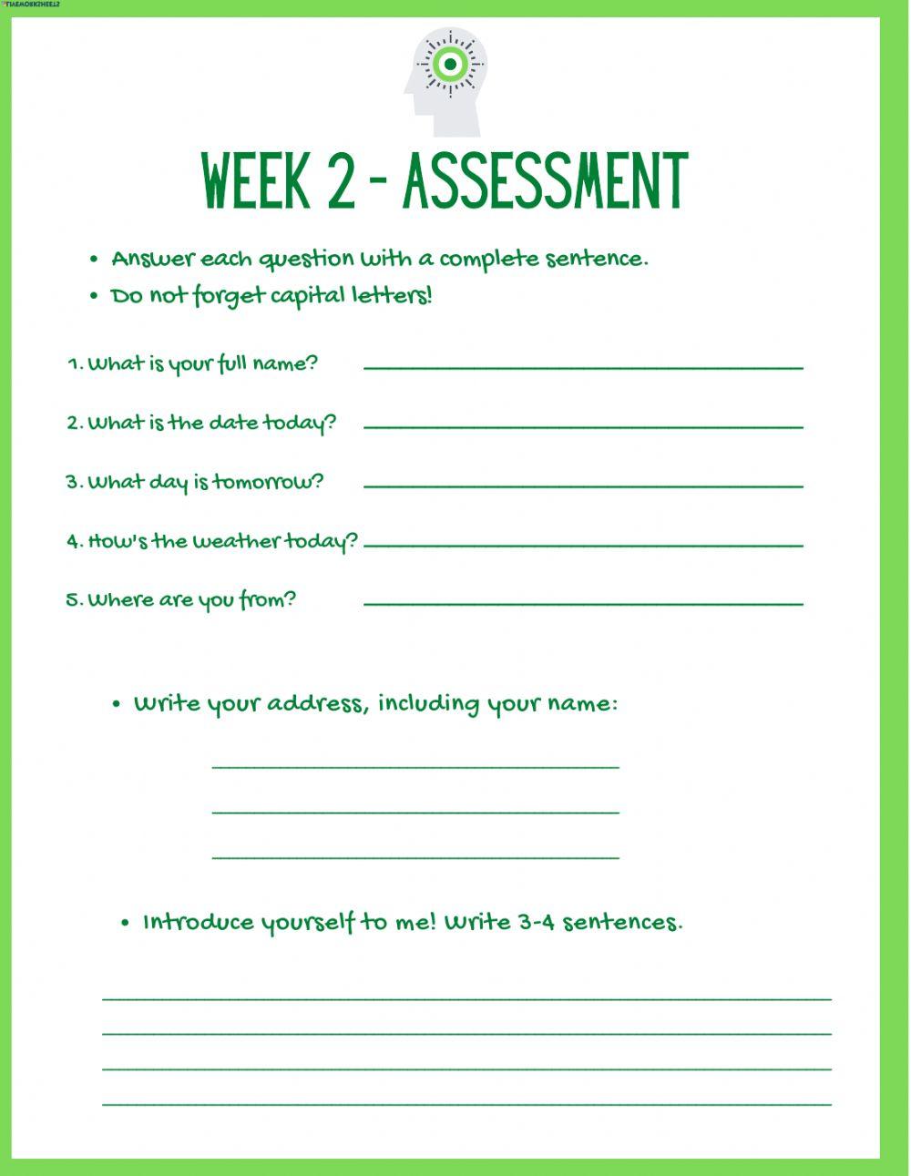 Week 2 Assessment
