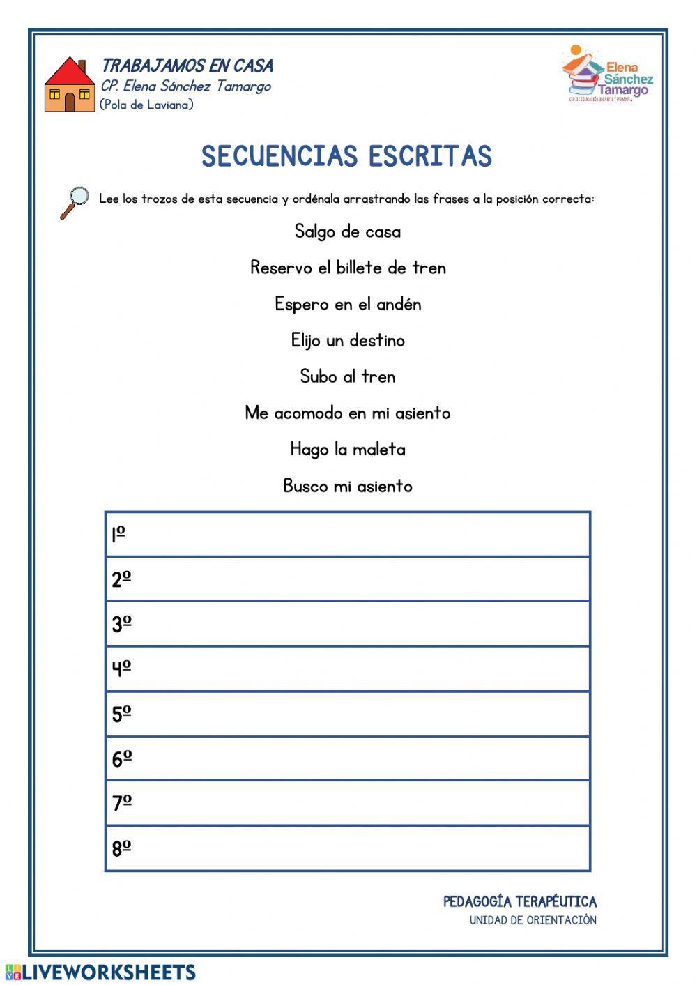Secuencias escritas II