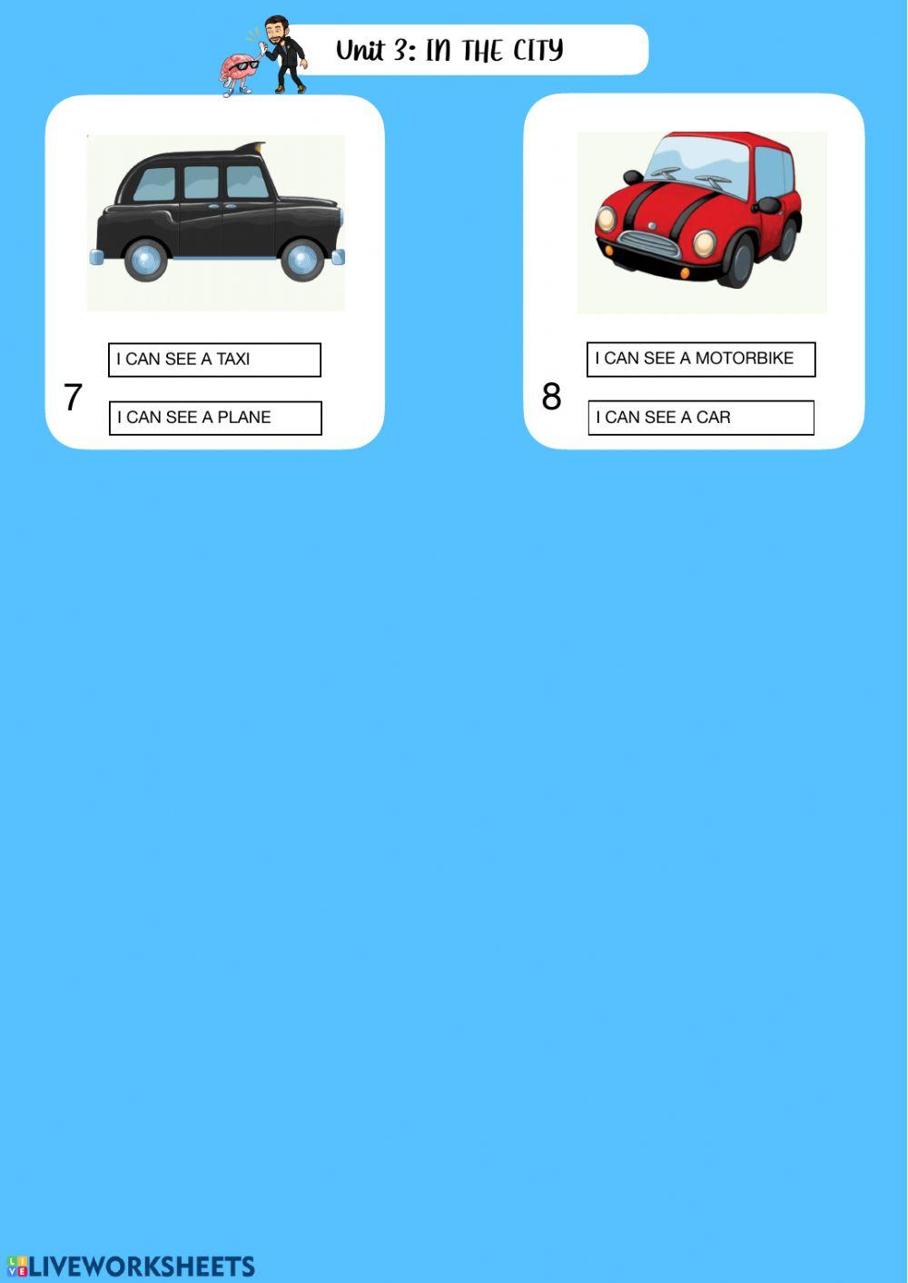 1st grade: Unit 3: In the city