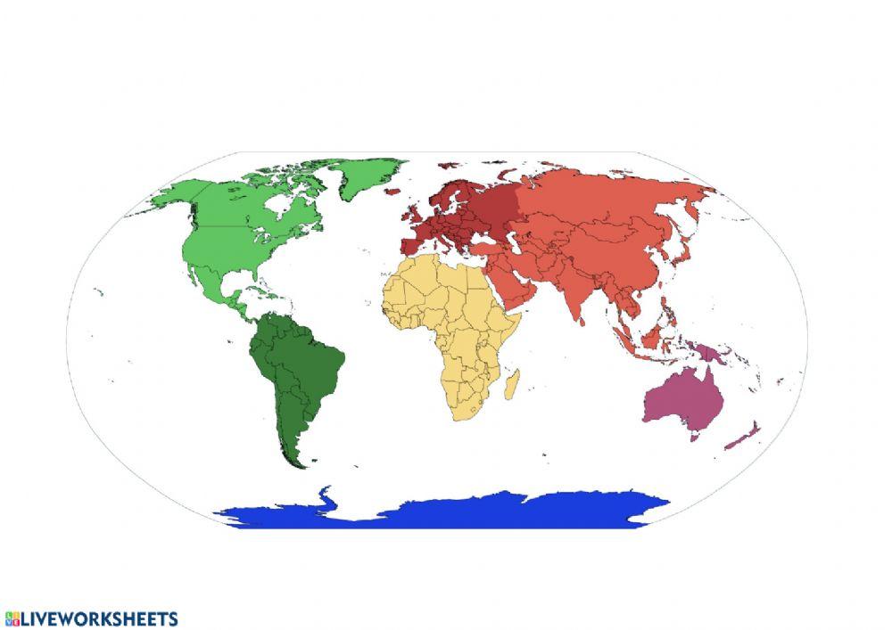 Continentes y Océanos
