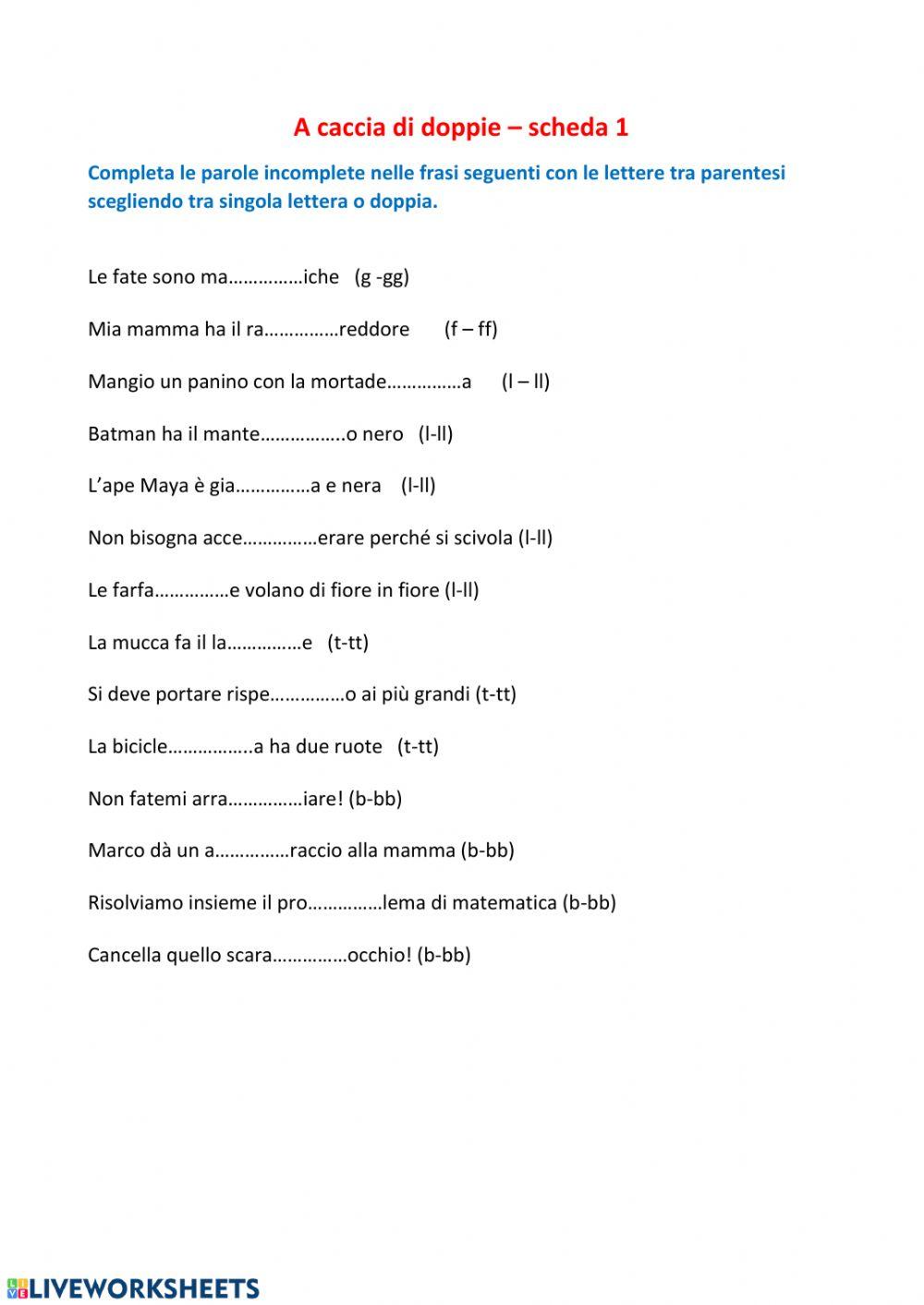 A caccia di doppie 1 A caccia di doppie 1