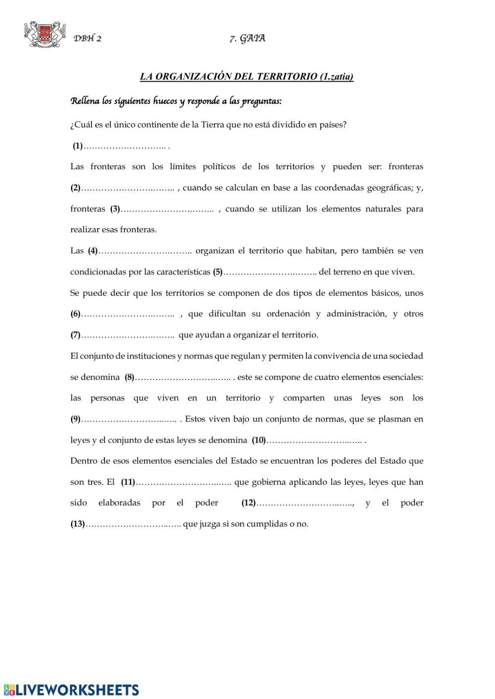 (2 ESO) Organización territorial (1)