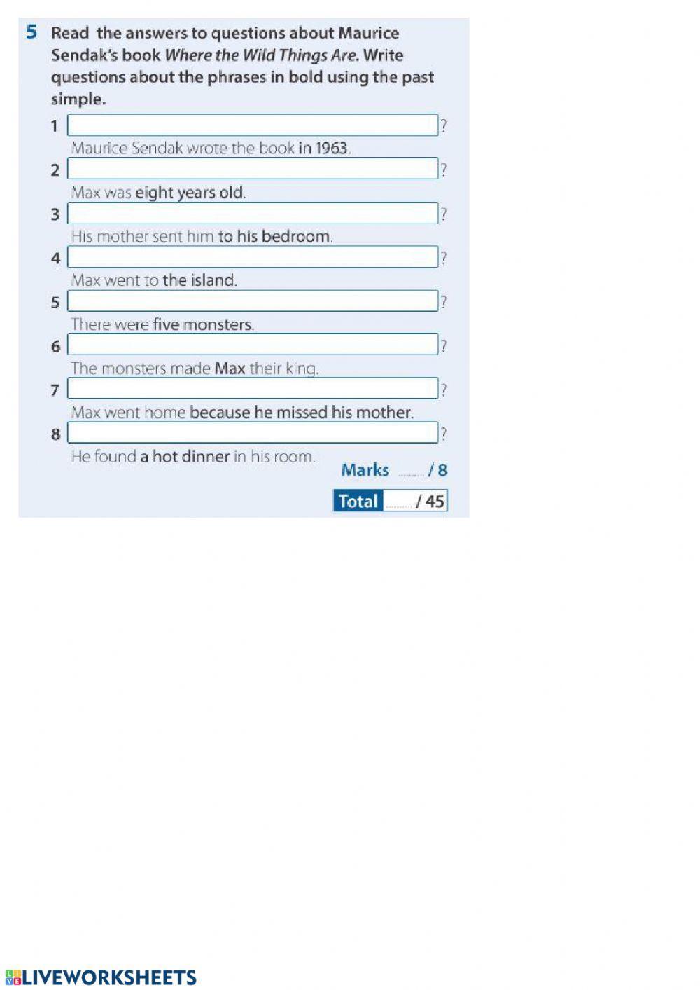 Insight Elementary Unit 8 review