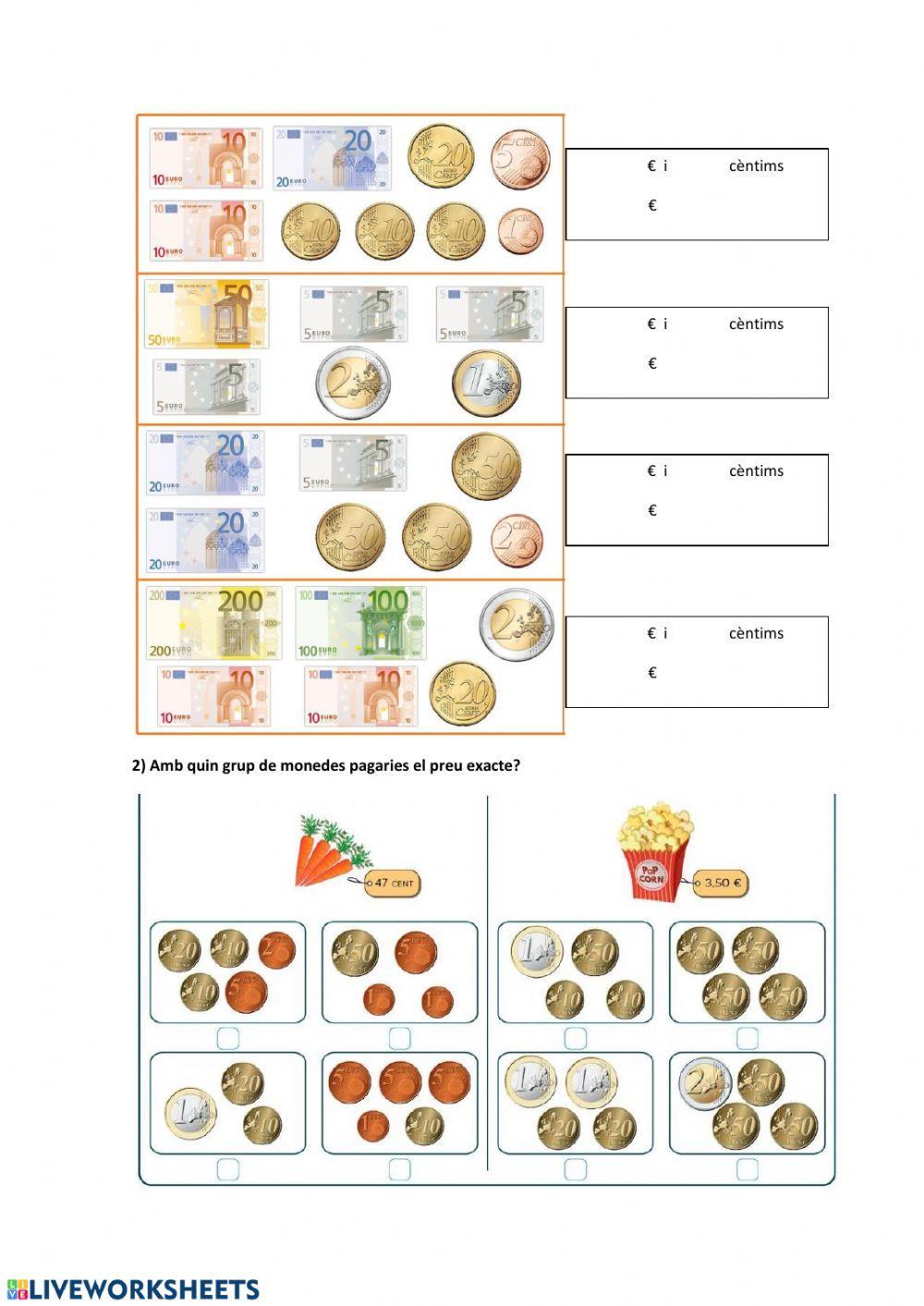 Euros i cèntims
