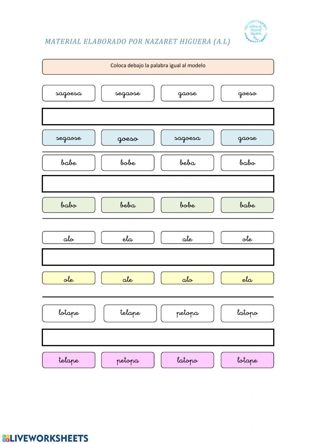 Asociación de Pseudopalabras