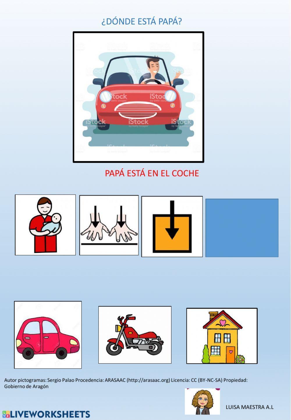 Comprensión partícula interrogativa ¿Dónde?