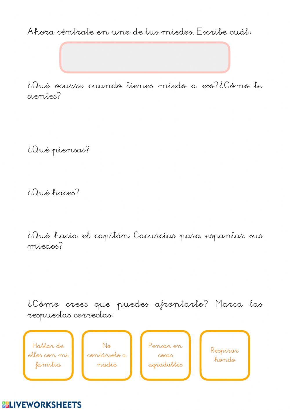 Los miedos del capitán Cacurcias