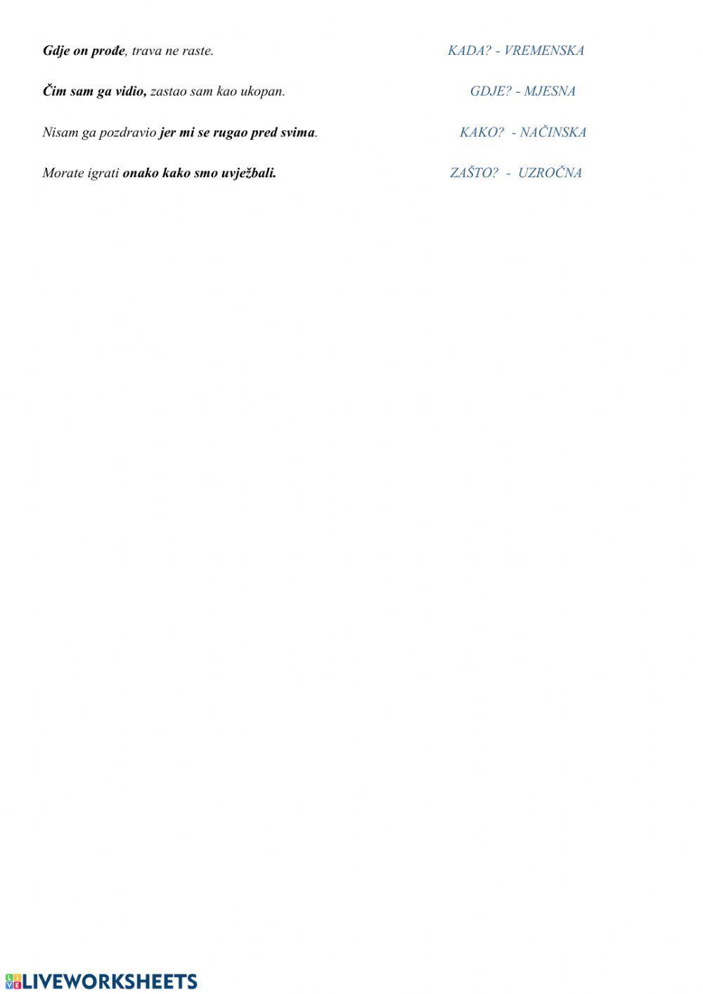 Složene rečenice (dio gradiva)