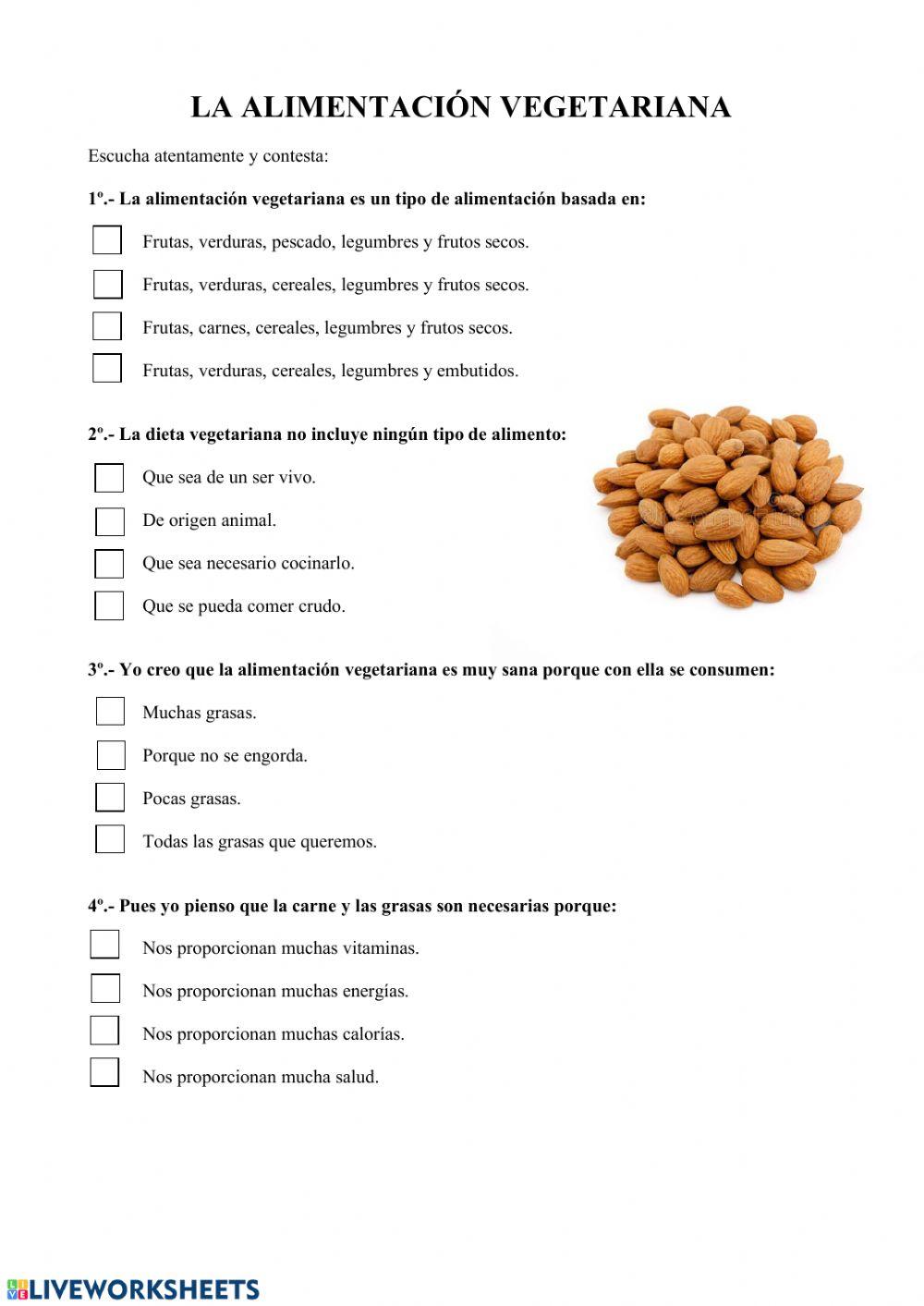 La dieta vegetariana.