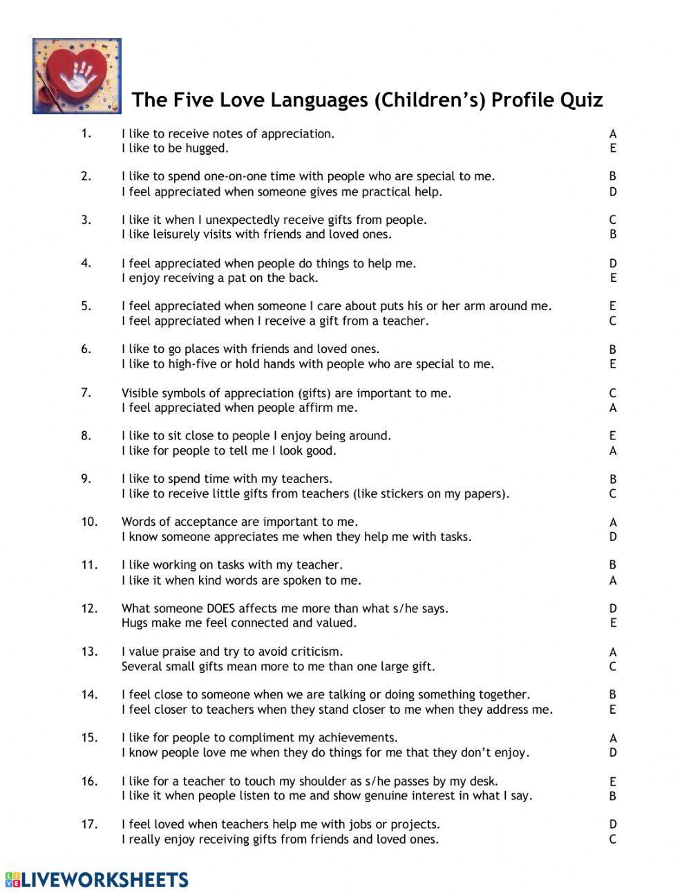 Love Language Quiz
