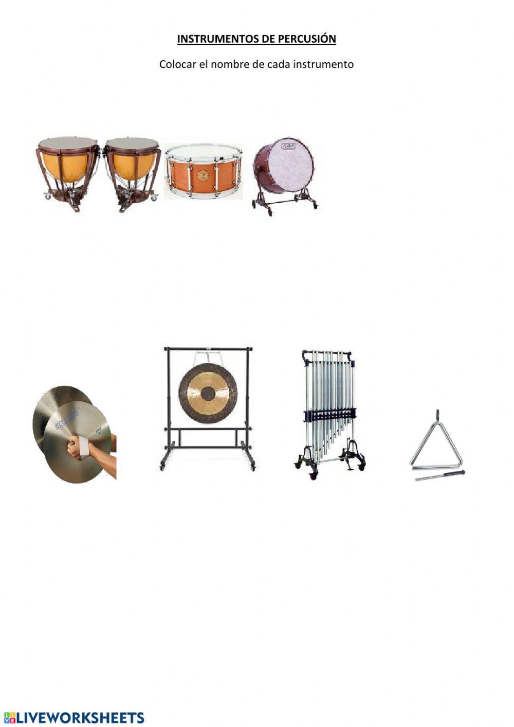 Orquesta sinfónica: instrumentos de percusión
