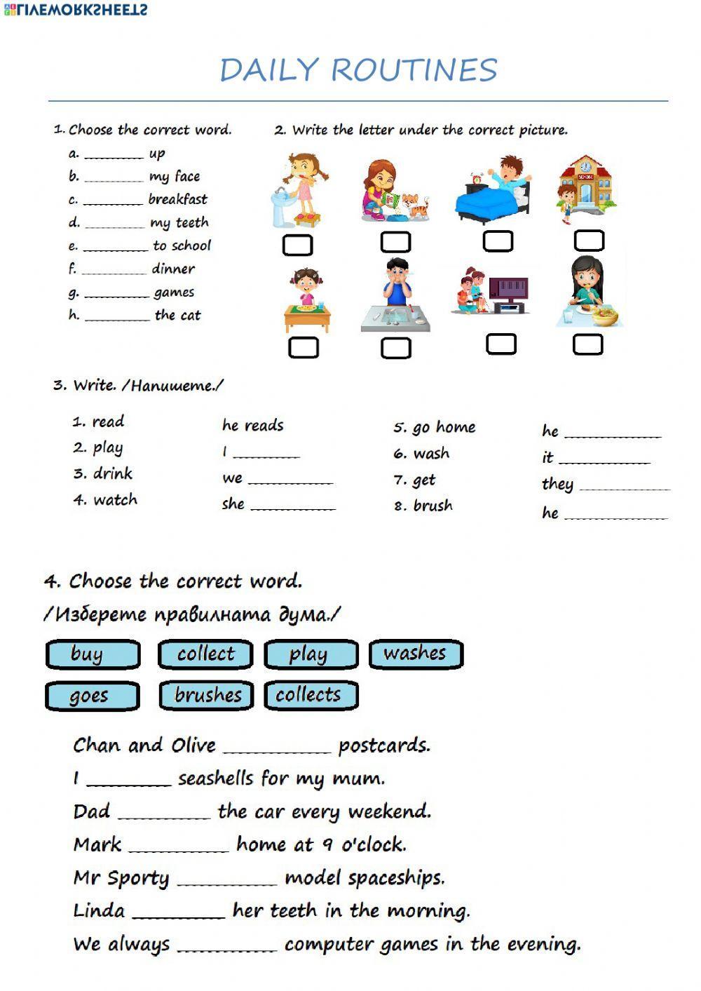 Present Simple-3rd Grade Present Simple-3rd Grade