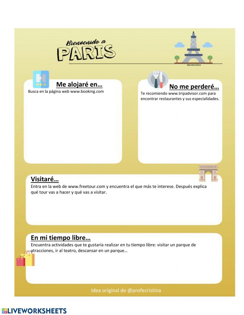 Nos vamos de viaje. París.