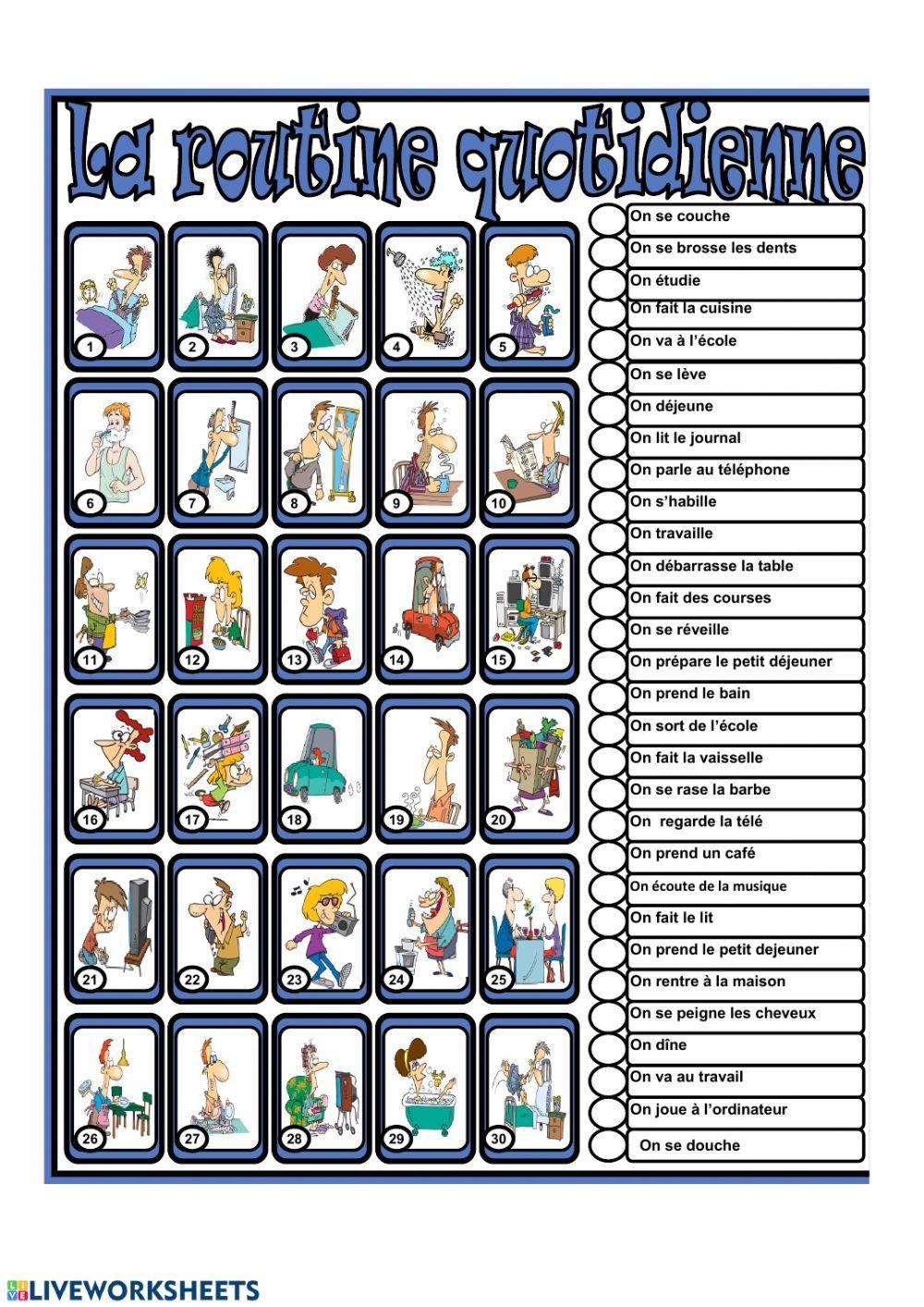 La routine quotidienne
