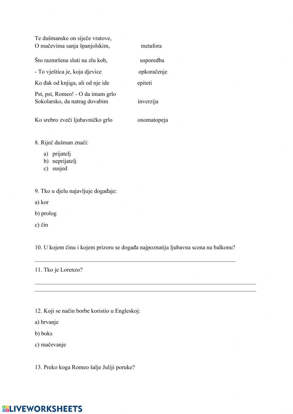 William Shakesoeare, Romeo i Julija