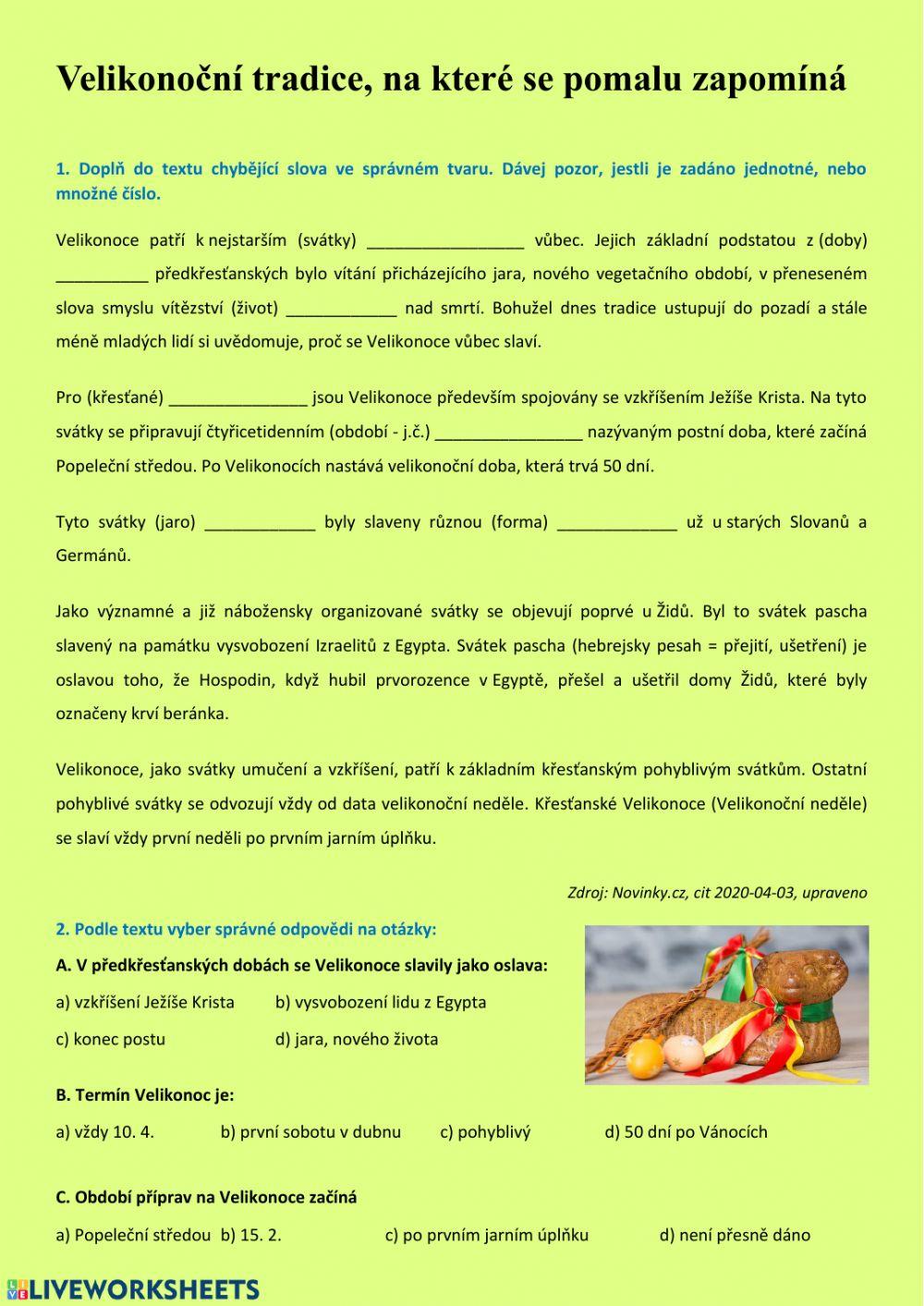 Velikonoční tradice