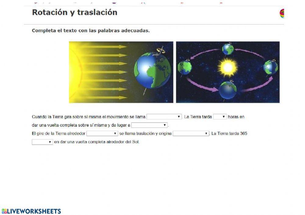 Movimiento de rotación y traslación