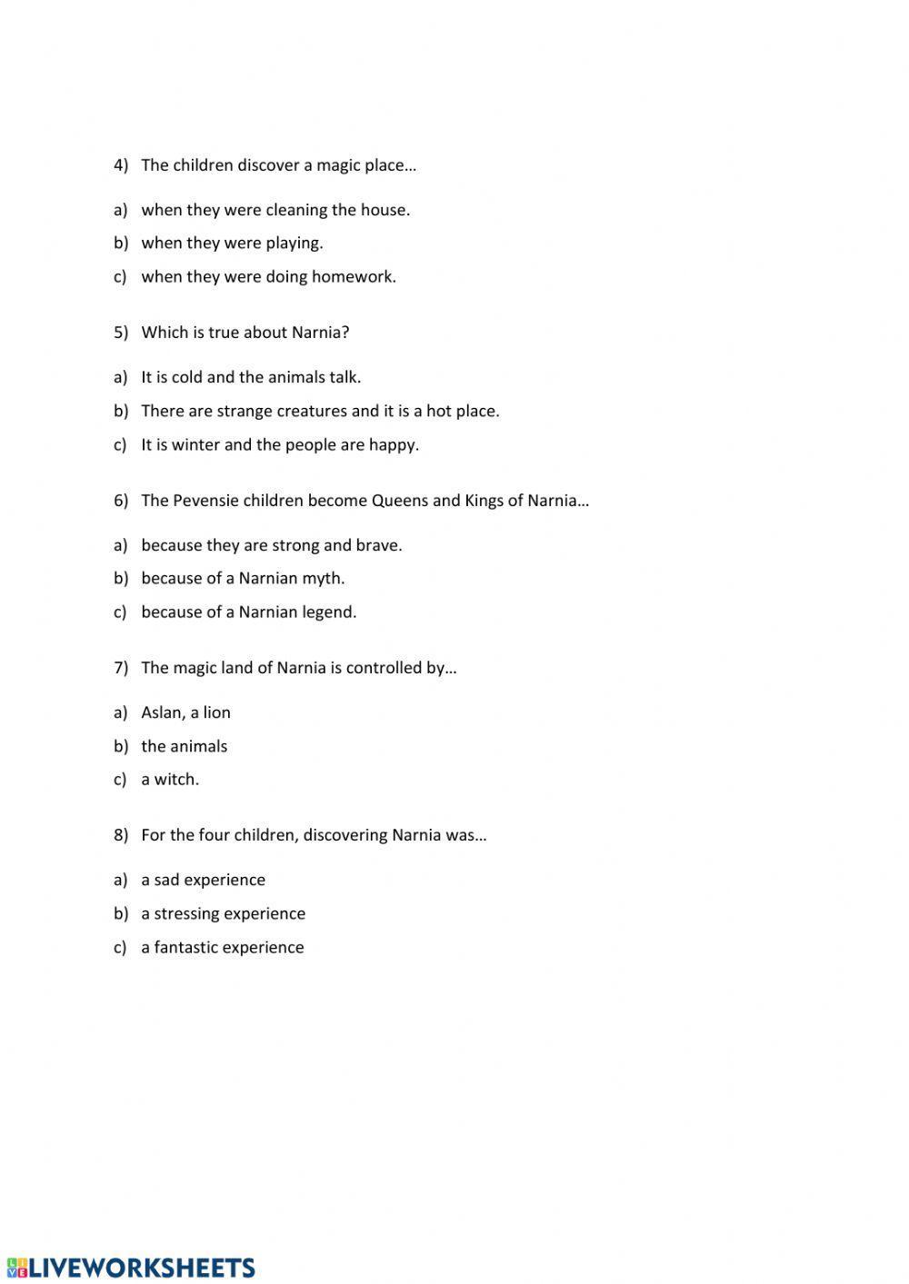 Narnia Chronicles and Bully