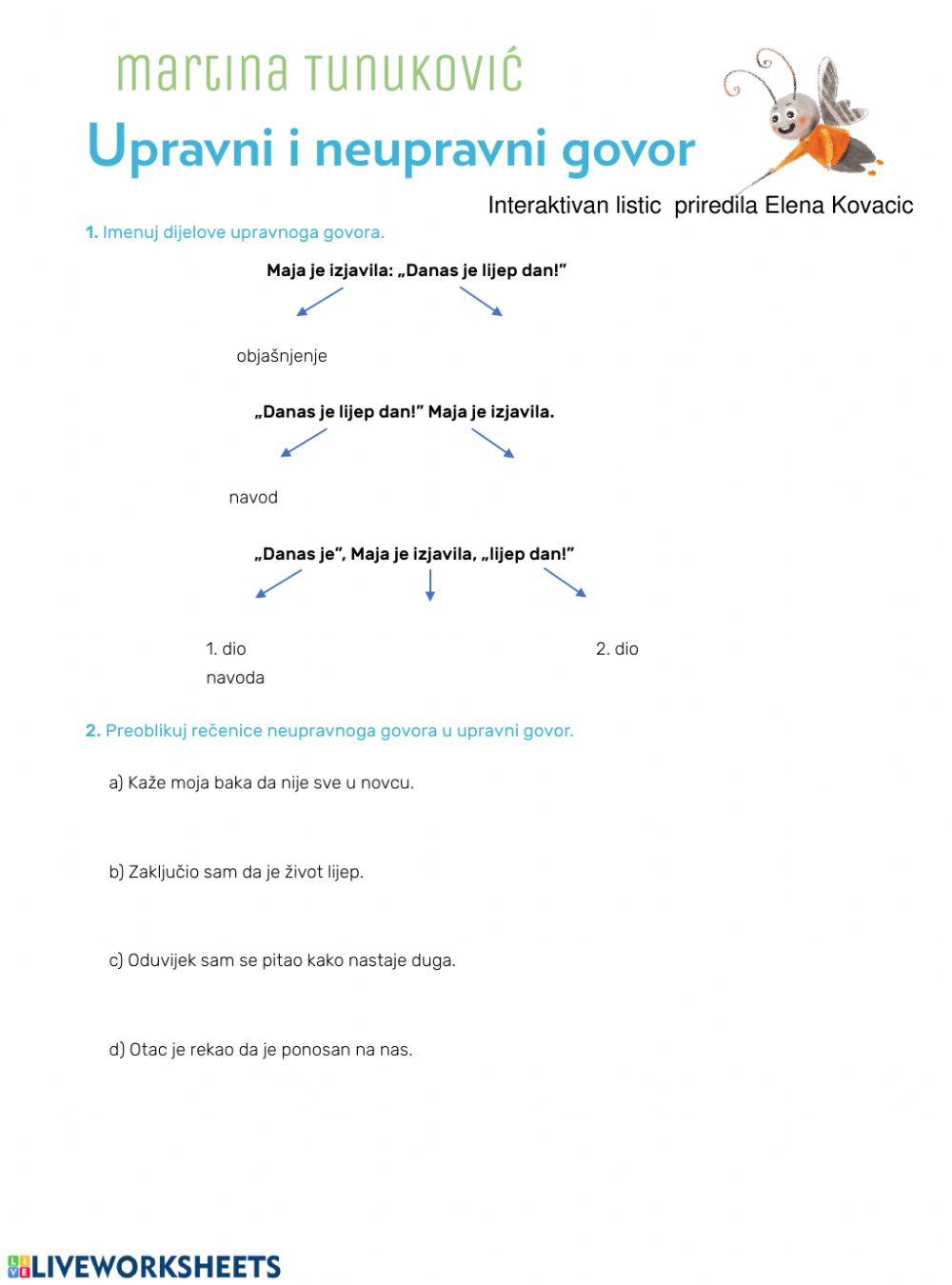 Upravi i neupravni govor