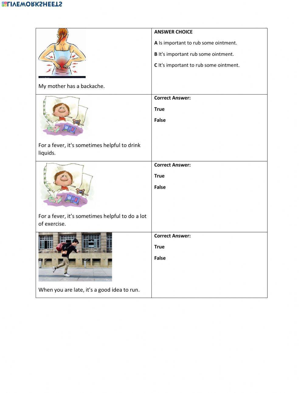 Test - Modals of suggestion