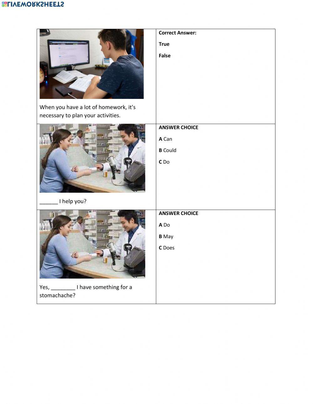 Test - Modals of suggestion