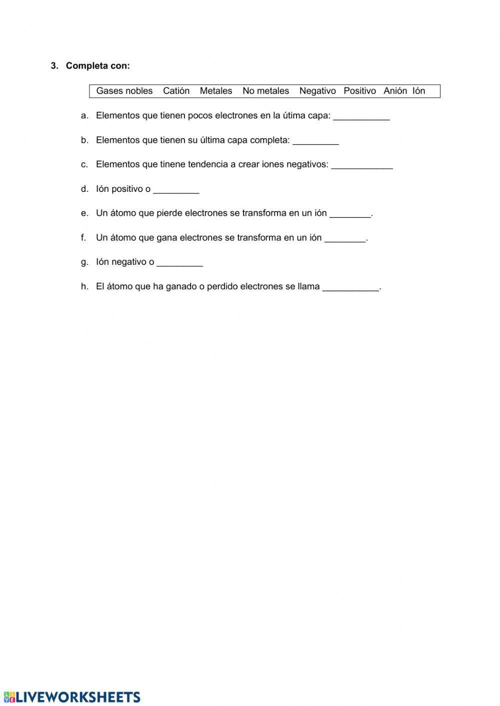 Isótopo, número atómico, número másico, anión y catión