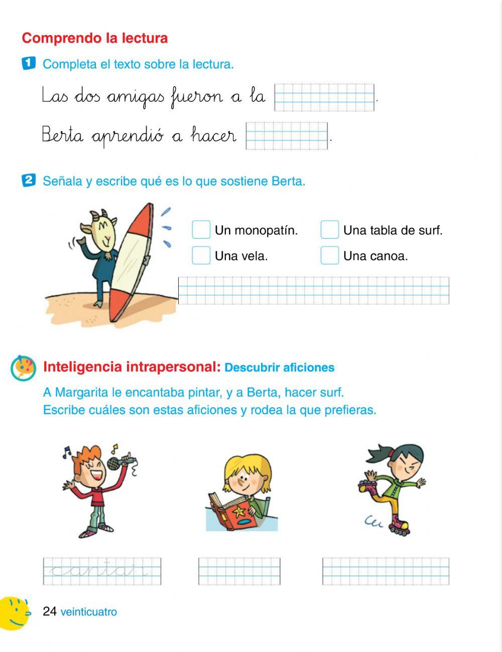 Comprensión lectora pág. 23