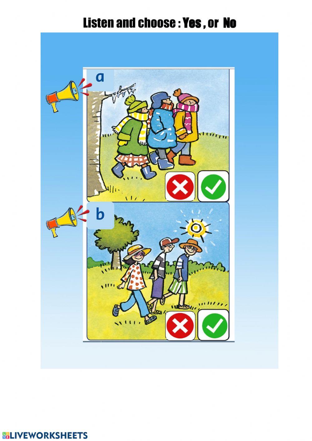 Weather listening exam