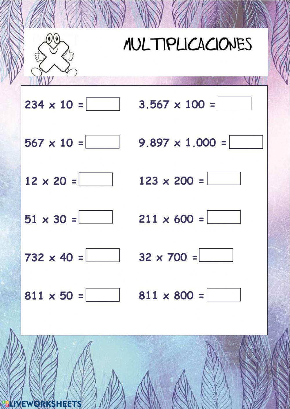 Repaso multiplicaciones