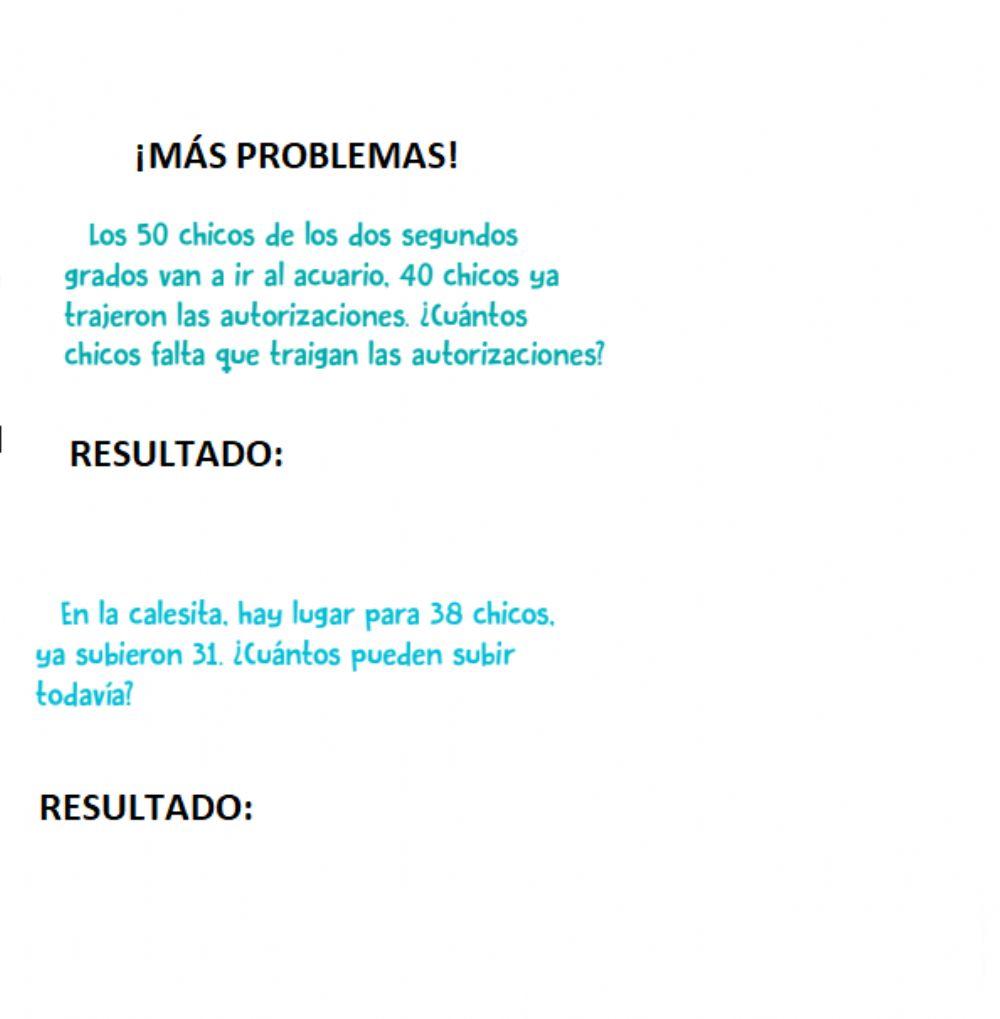 Situaciones problemáticas