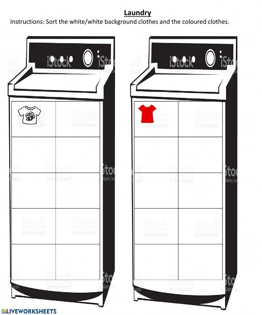 Laundry(Sorting by colours)