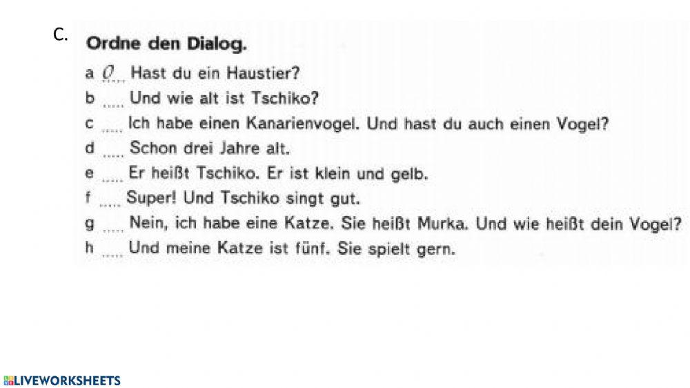 Uhrzeit- Familie- Verben