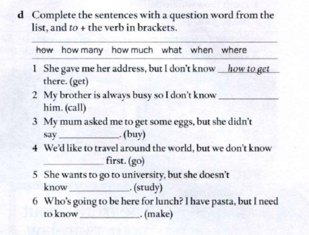 Use of the Infinitive with to 3