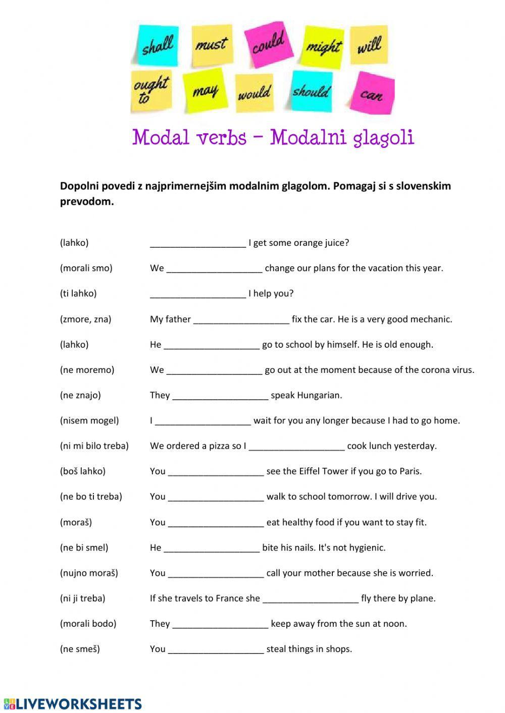 Modal verbs