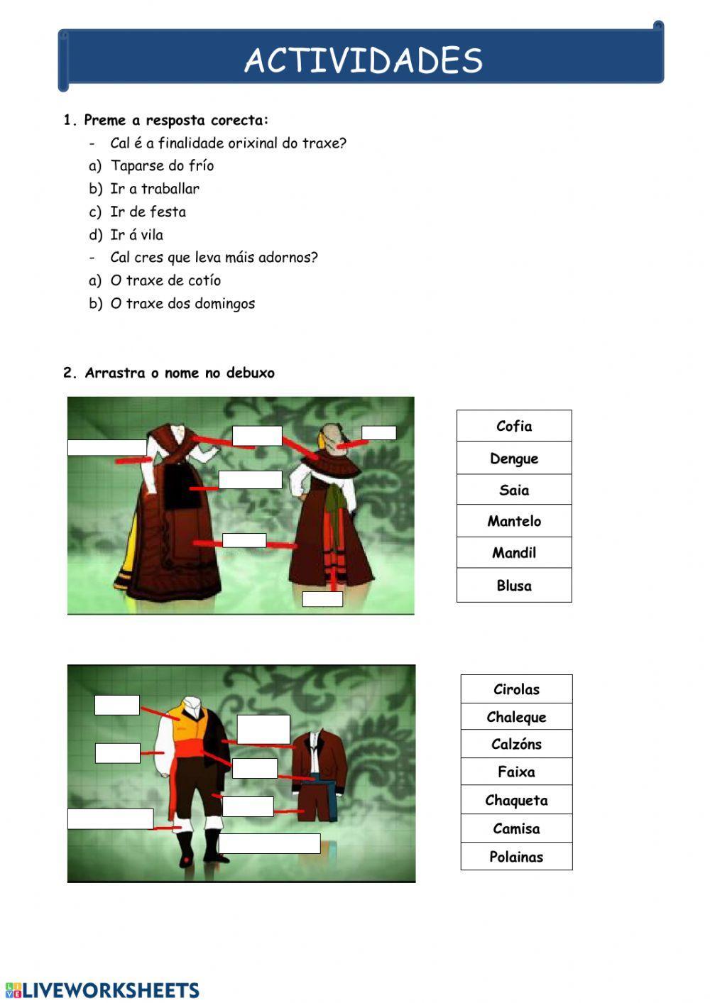 Traxe tradicional galego