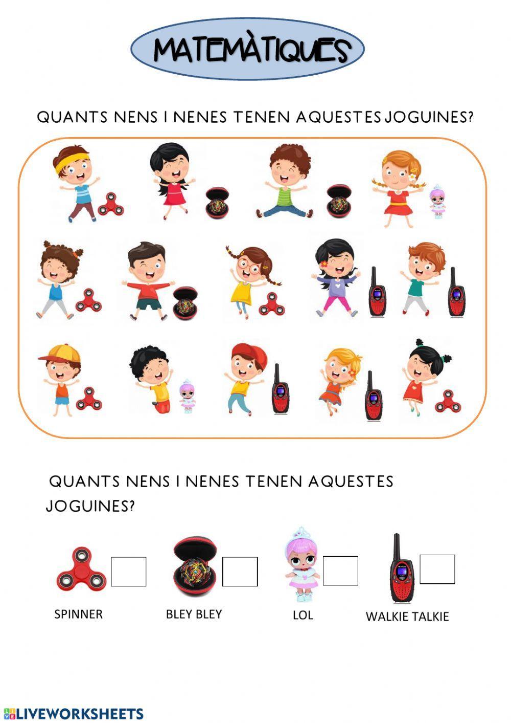 Estadística joguines Estadística joguines