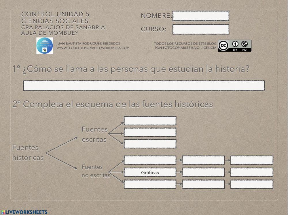 Control sociales U.5 3º