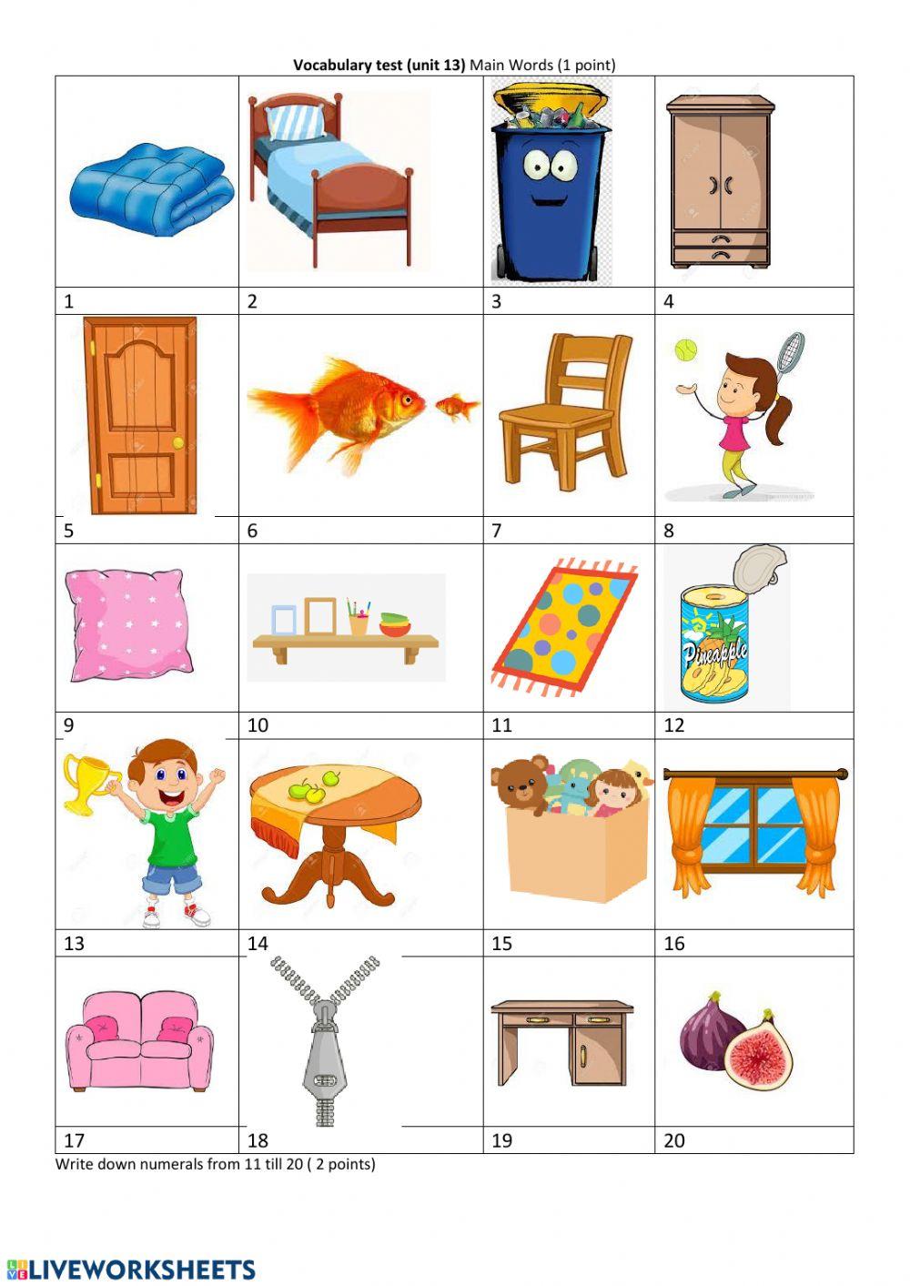 Vocabulary test Unit 13 Family and friends 1