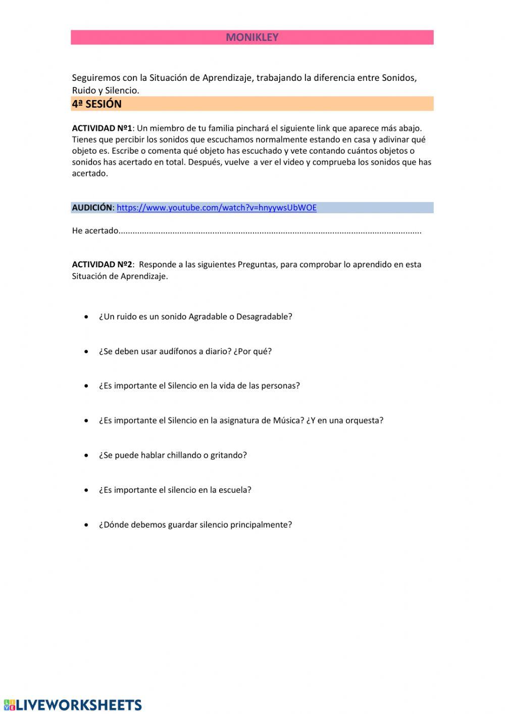 Asimilacion del silencio