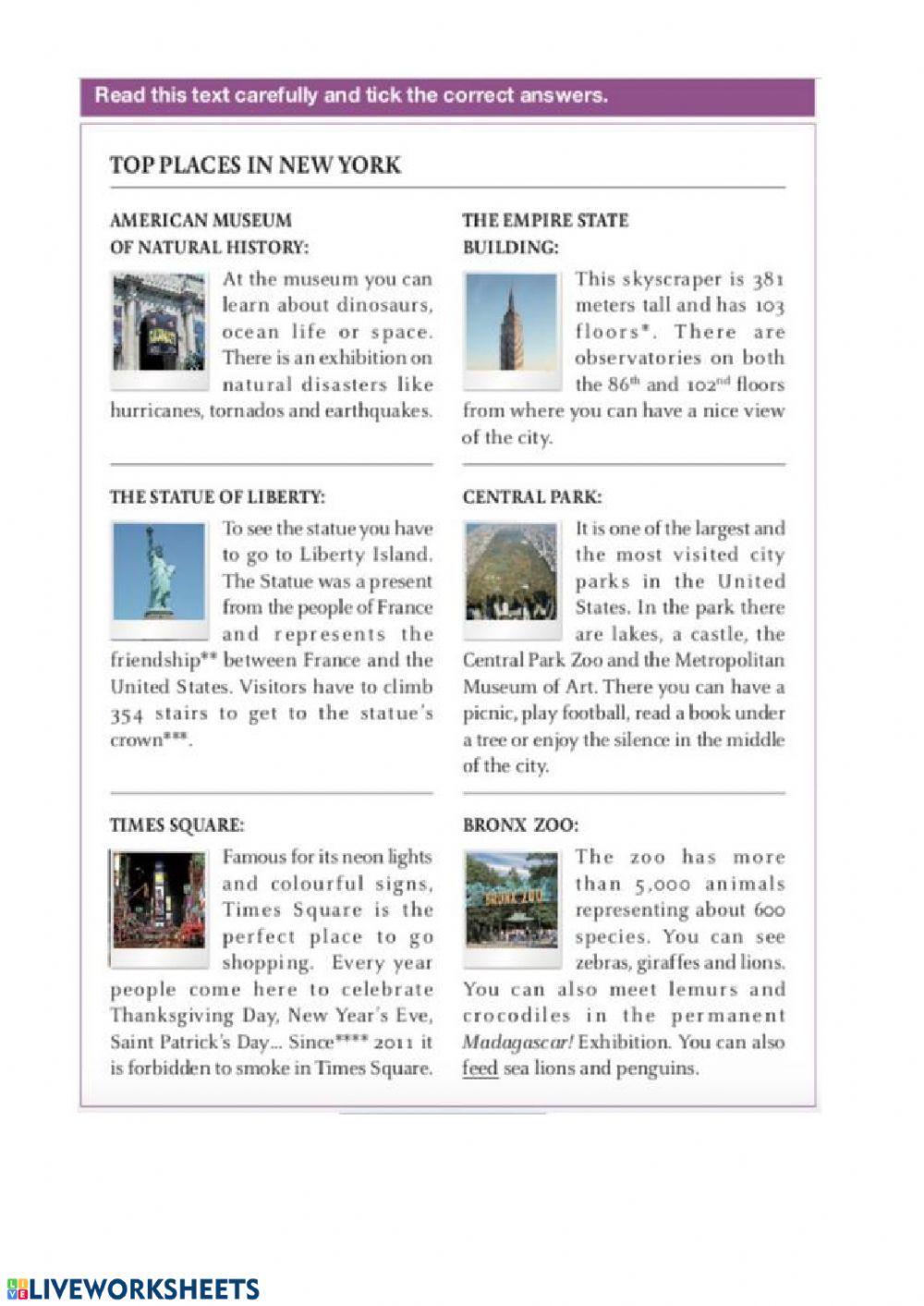 Reading comprehension