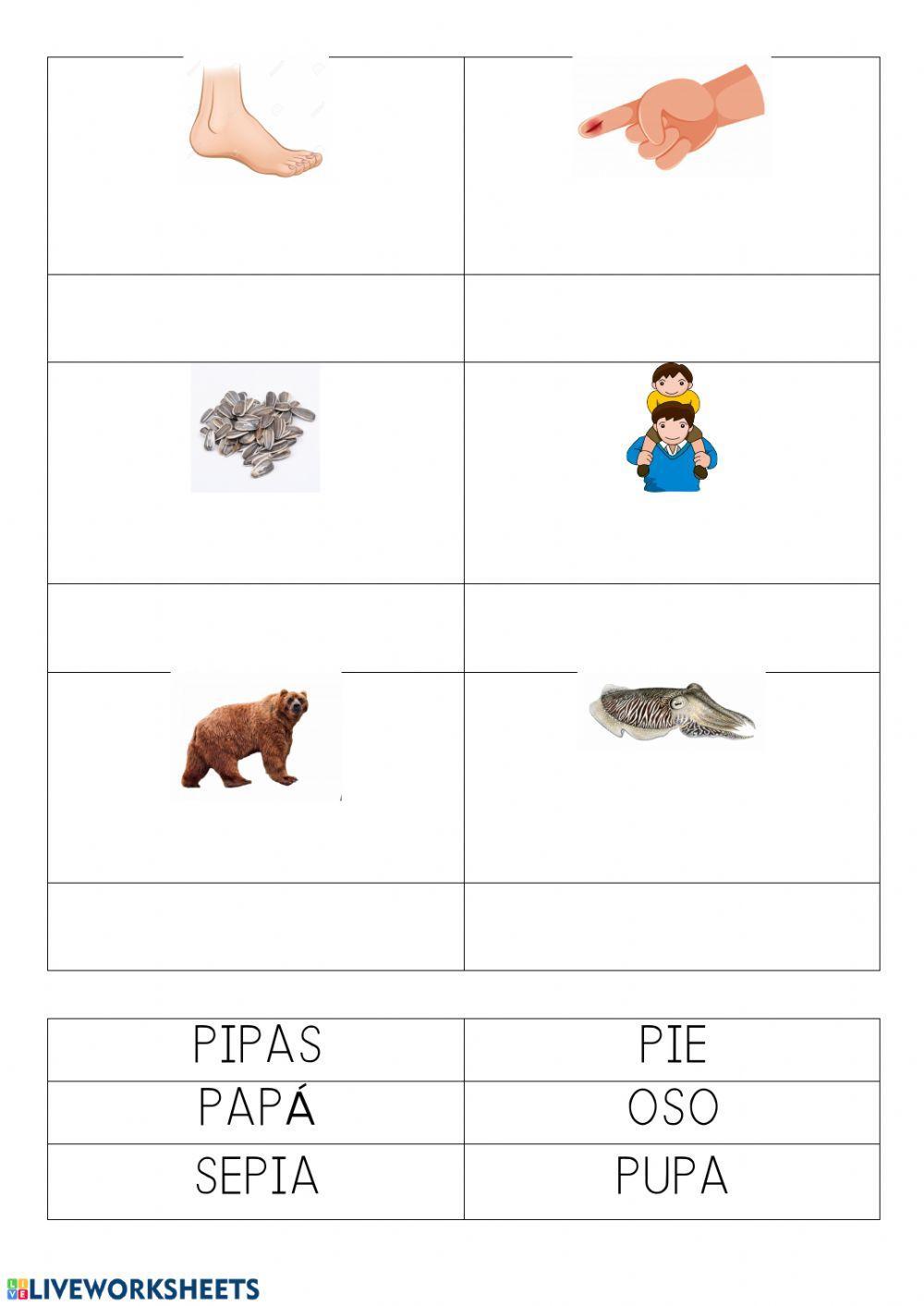 LECTURA 1 SIN PALABRAS (MAYÚSCULAS)