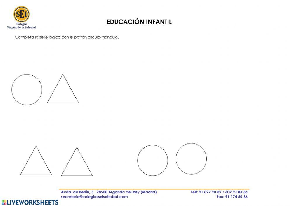 Serie lógica con formas