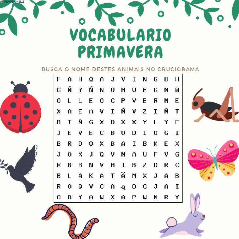 Vocabulario animais