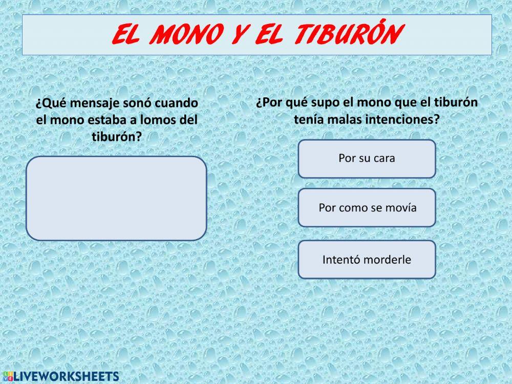 Comp. Oral - El mono y el tiburón