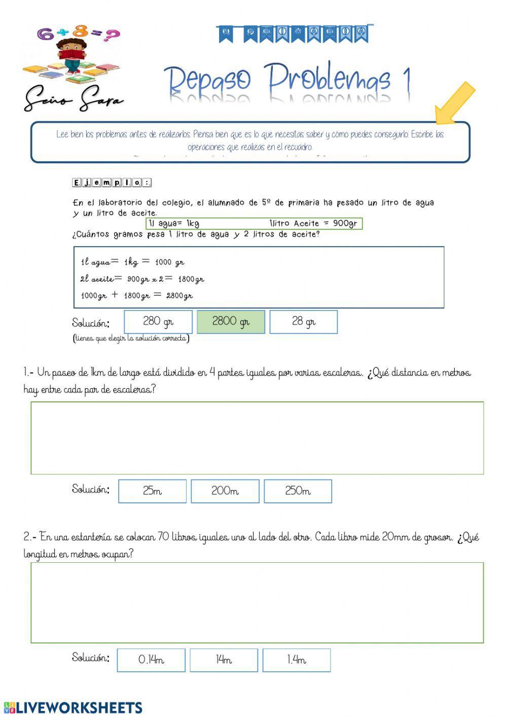 Problemas de Medidas