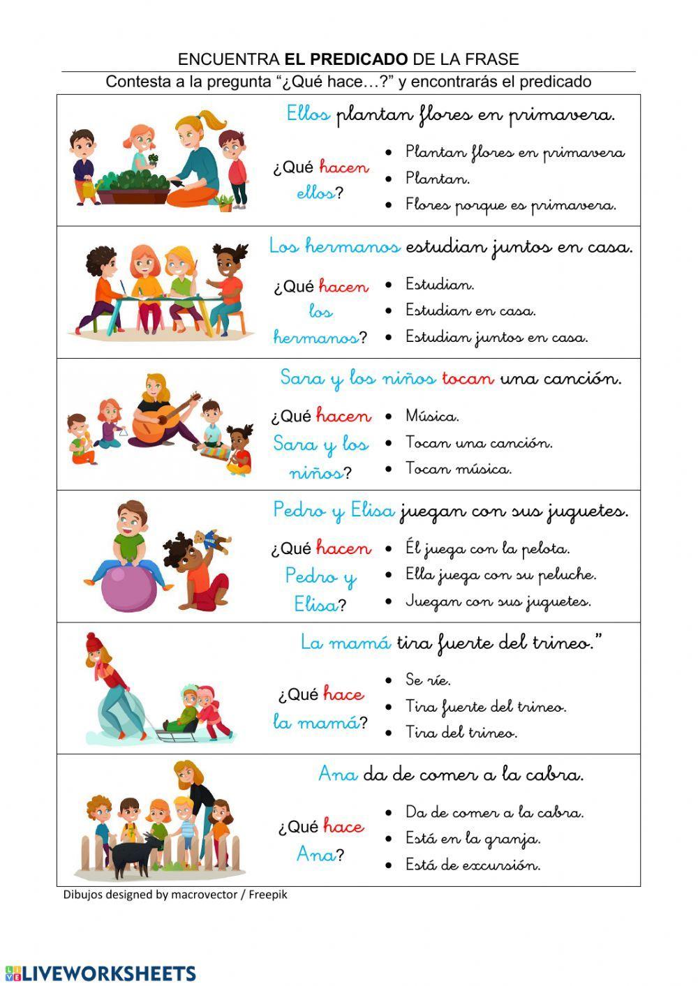 Encuentra el predicado Encuentra el predicado