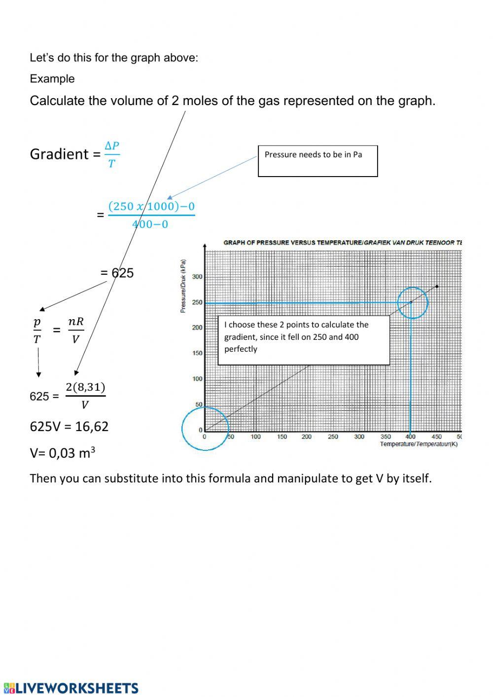 Gases worksheet 4