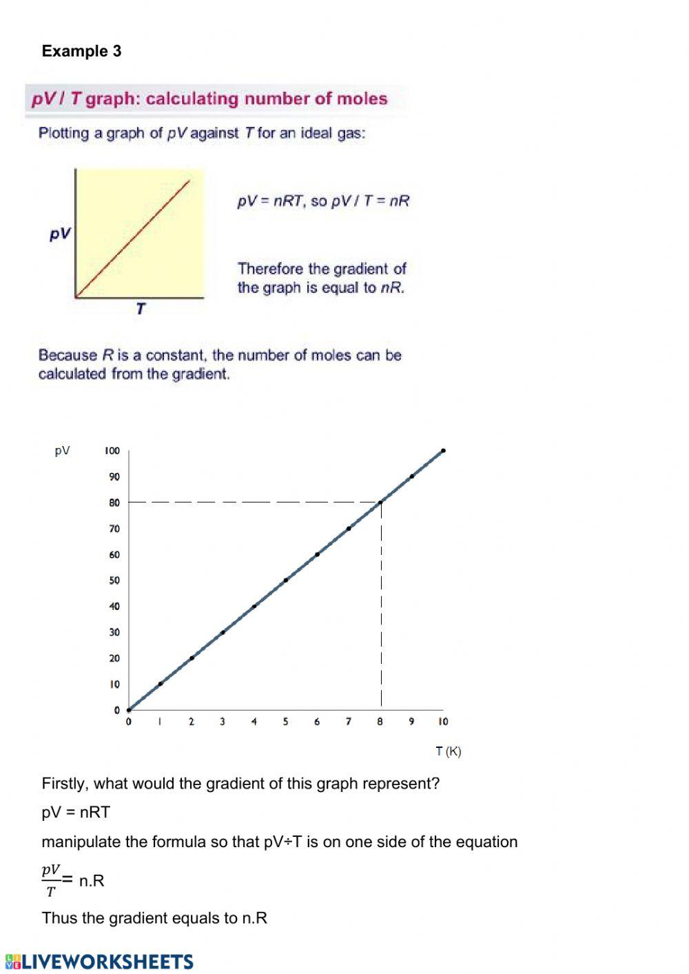 Gases worksheet 4